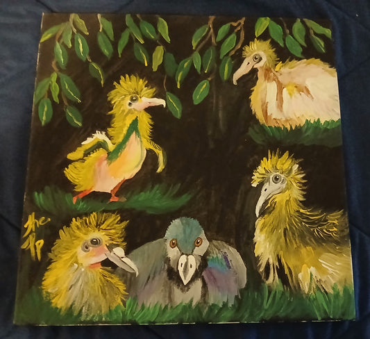 "Oh Baby" 14X14 Canvas Painting